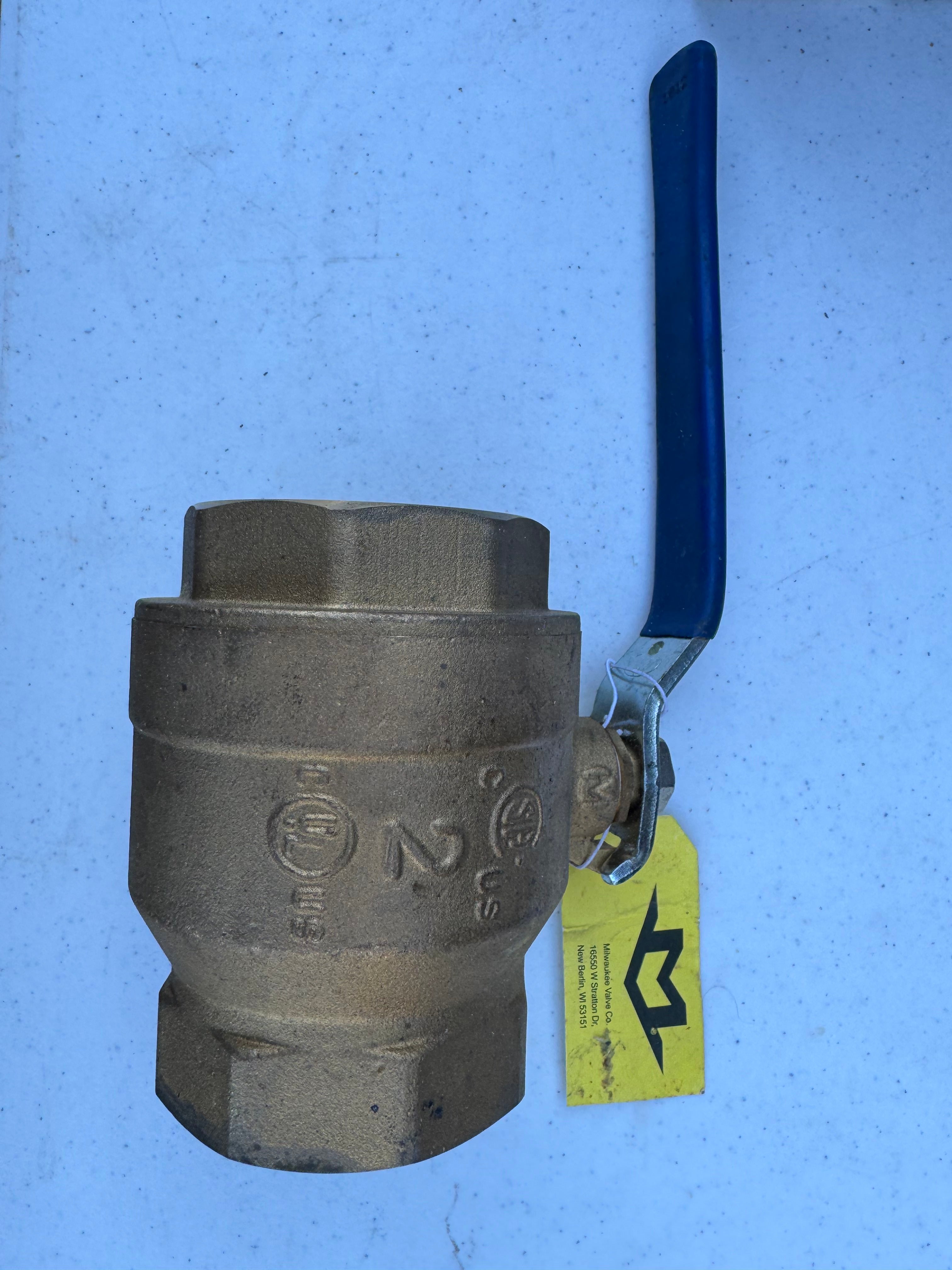 Milwaukee Valve BA-475B Full Port Brass Ball Valve – UL/FM/CSA, 600 WOG