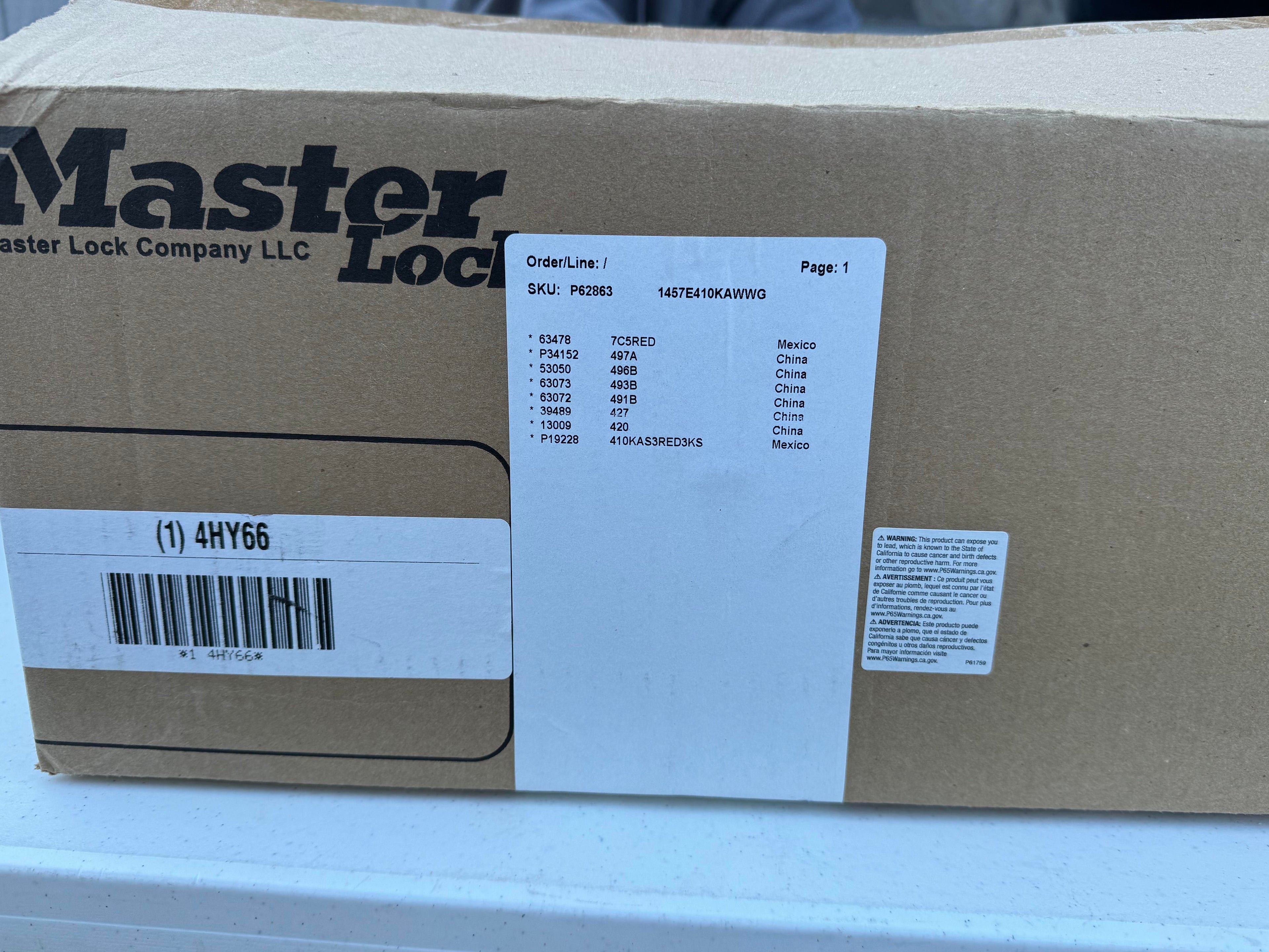 Master Lock 496B Lockout Tagout Toolbox – Kit with Tags & Hasps