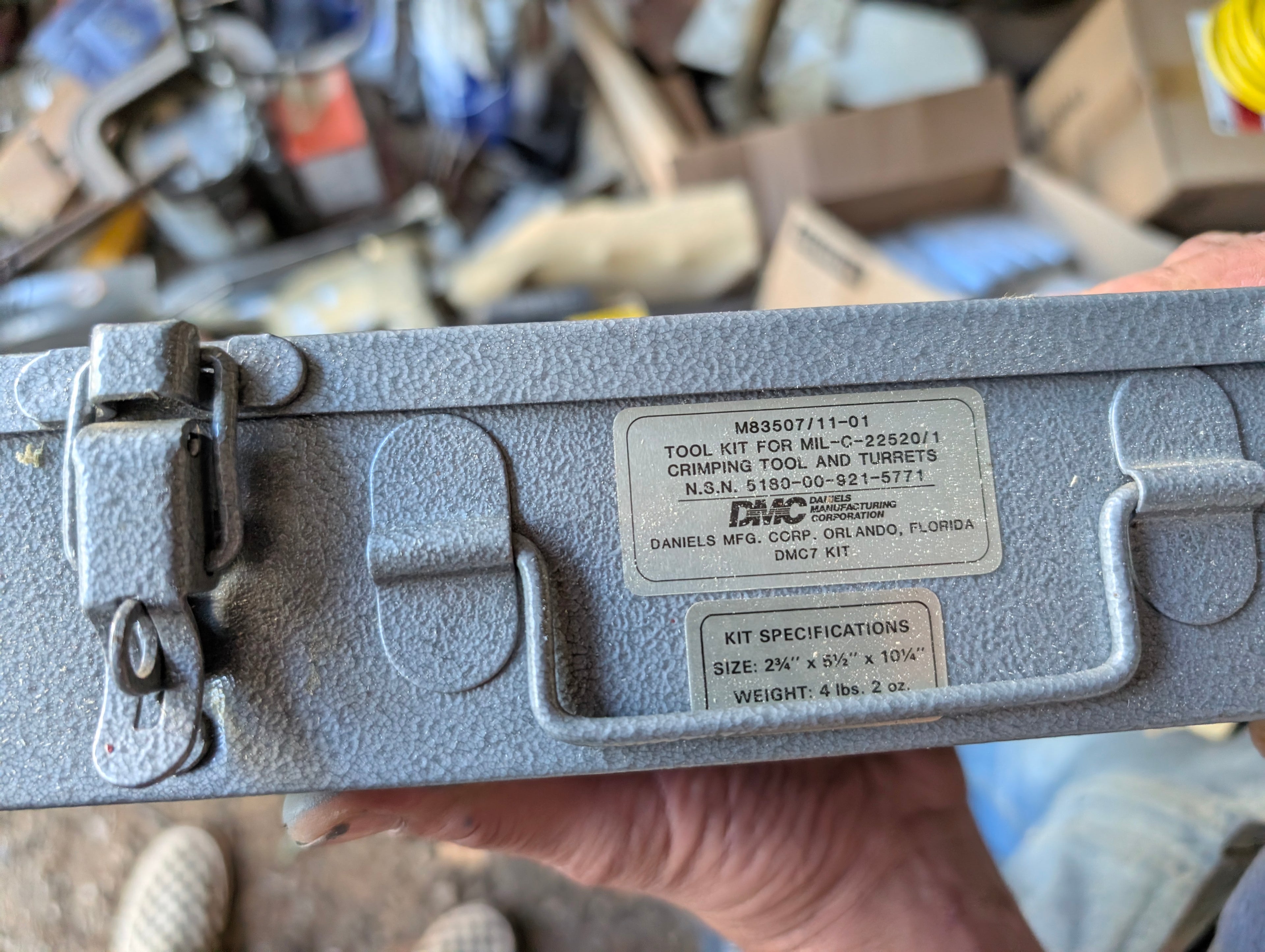 Daniels DMC7 MIL-C-22520/1 Aerospace Crimp Tool Kit w/ Turrets