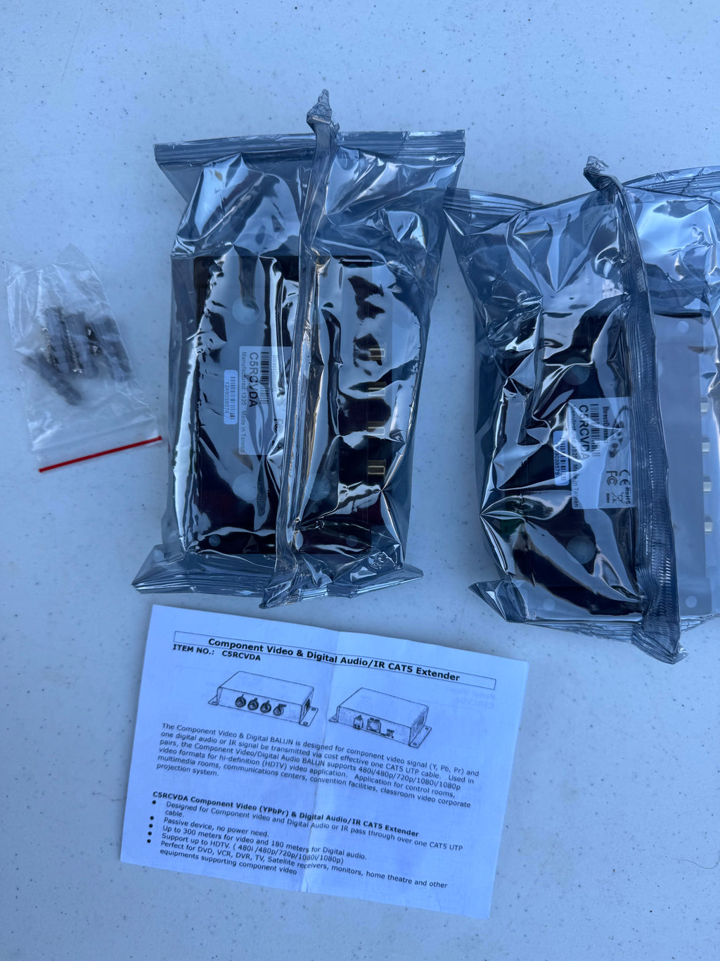 DirectConnect Component Video & Digital Audio CAT5 Extender (C5RCVDA) – Pair