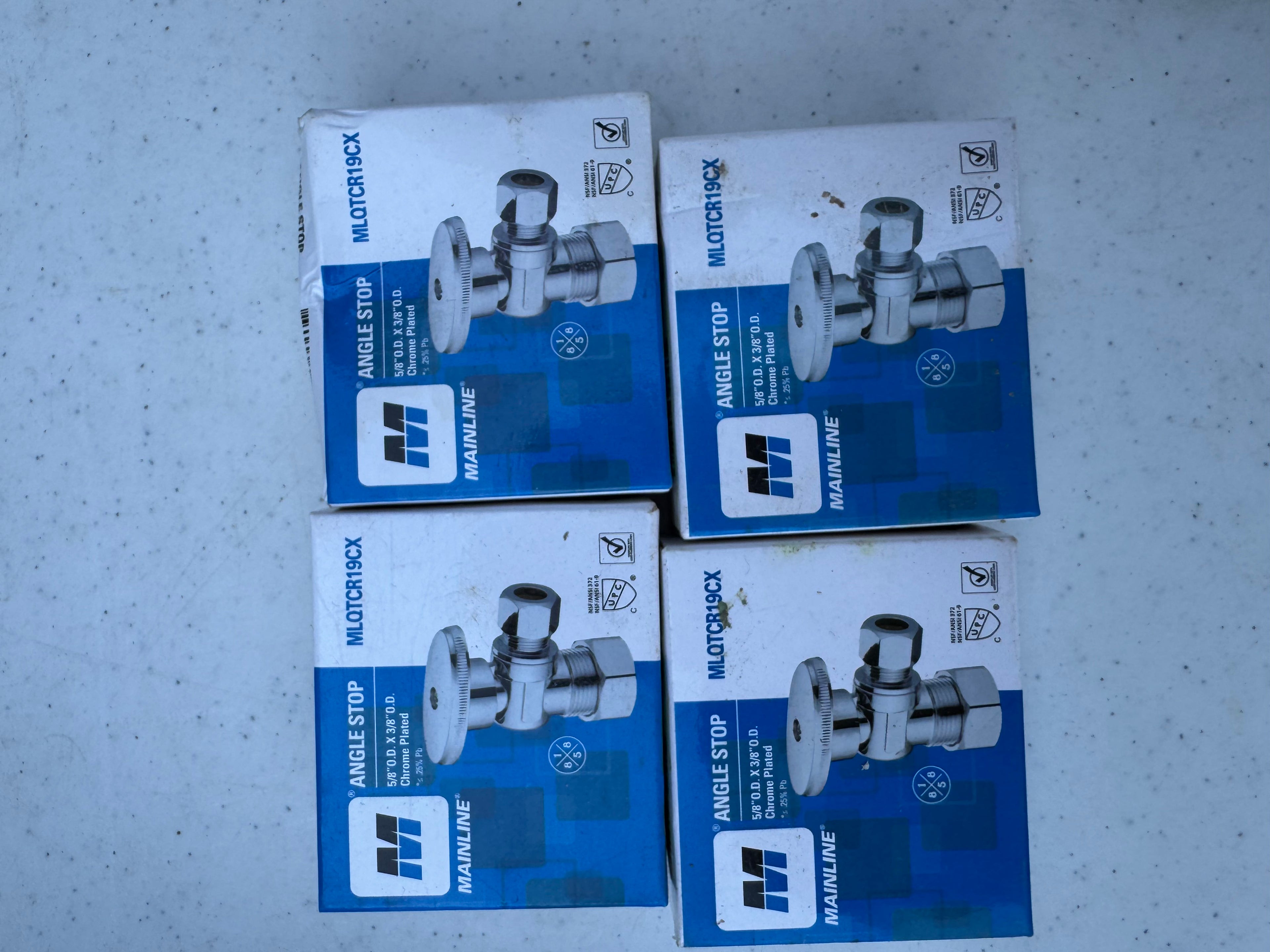 Mainline MLQTCR19CX Angle Stop Valve – 1/2" x 3/8" Compression